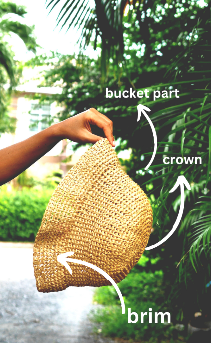 how to crochet a bucket hat step by step.