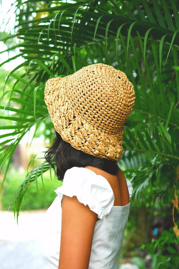 raffia sun hat free pattern.