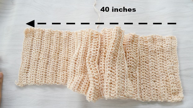 crochet ribbed band.