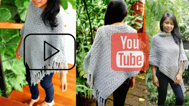 crochet poncho with fringe youtube tutorial.