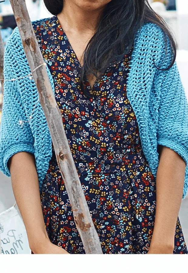 how to crochet herringbone stitch easy shrug step by step for beginners.