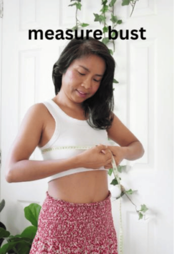 how to measuring your bust for crochet garment.