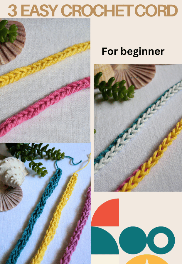 3 easy way to crochet cord free pattern.