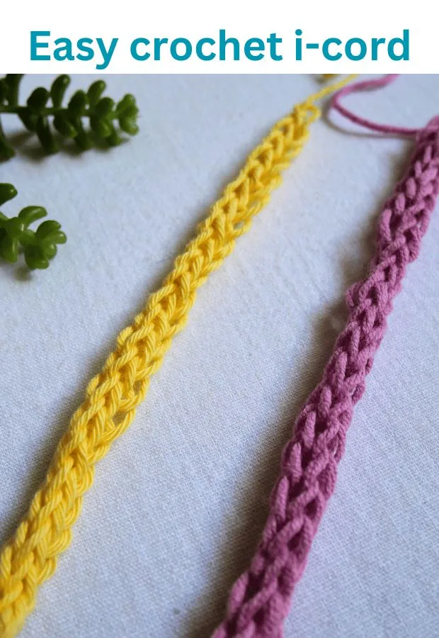 Simple crochet i cord for beginner.
