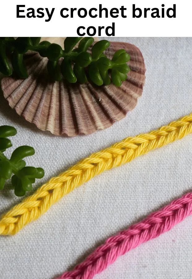 easy crochet braided cord