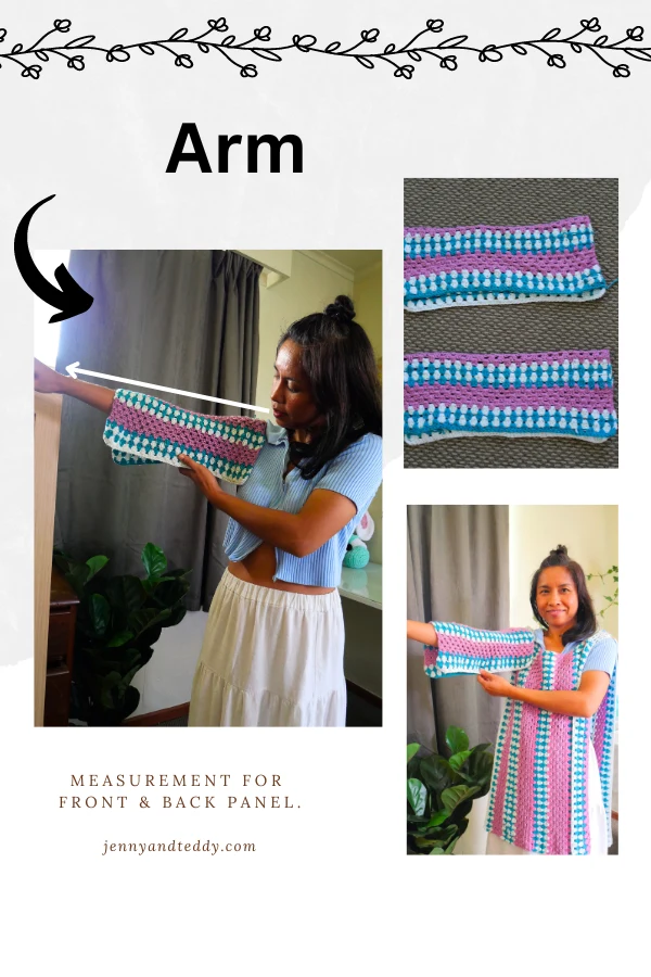 measure arm for create the sleeves.