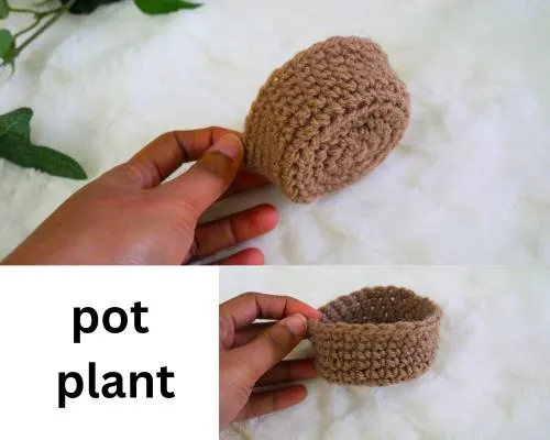 how to crochet a pot plant free pattern